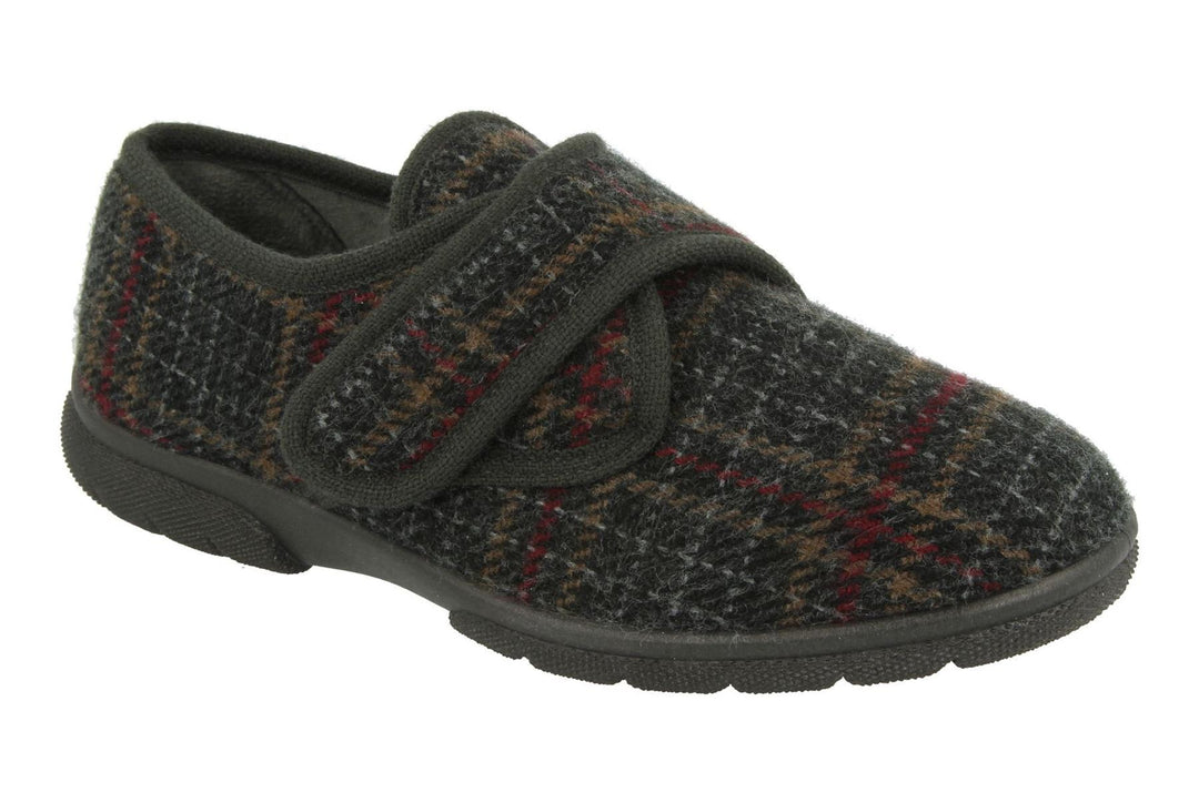 DB Tartan Extra Wide Slippers-10