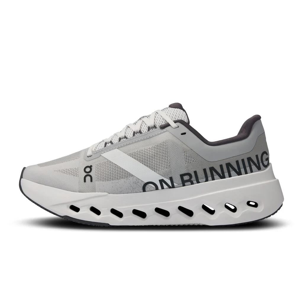 Women's Wide Fit On Running Cloudsurfer Next Wide Training Shoes - Glacier/White