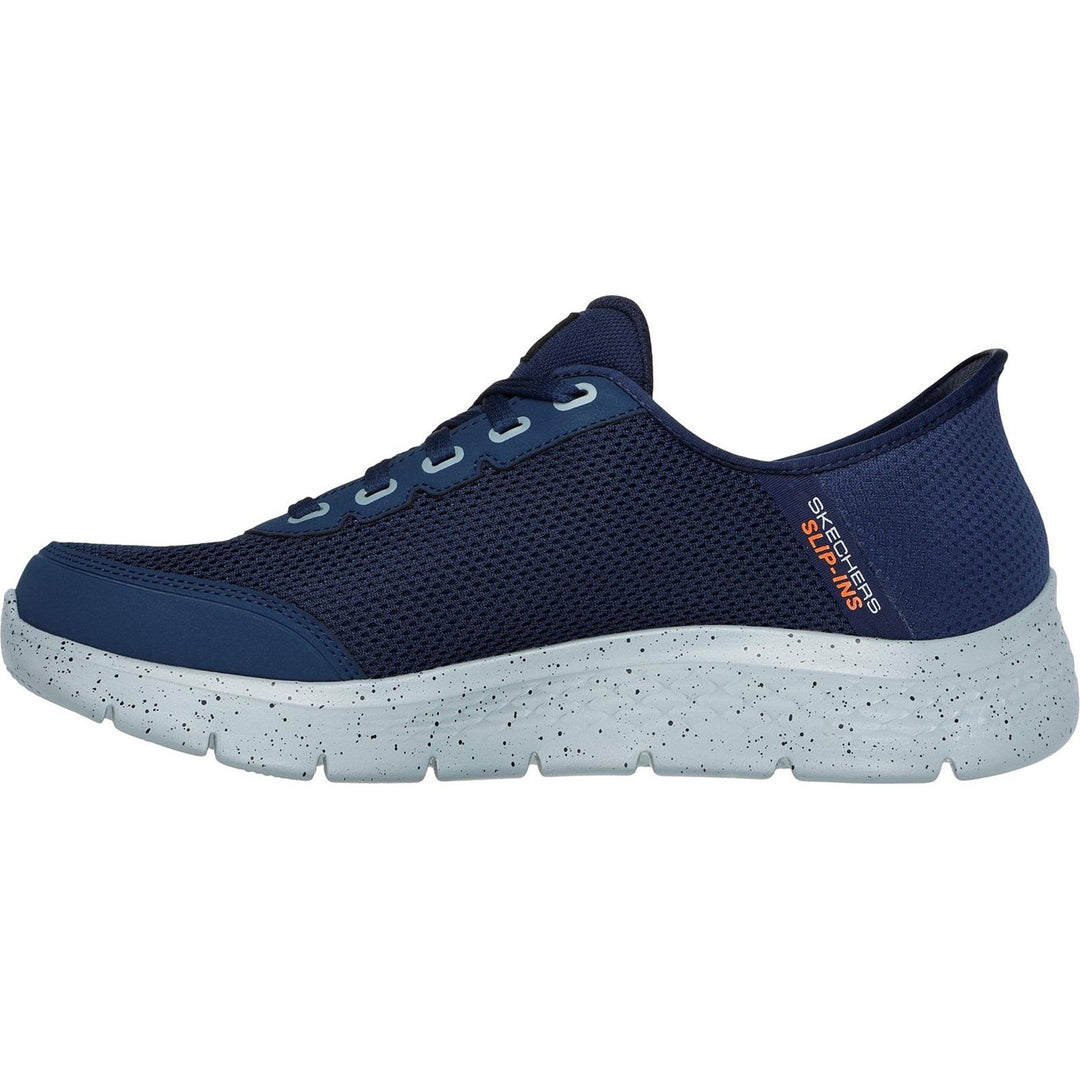 Men's Wide Fit Skechers 216330 Slip-ins Go Walk Flex 100% Waterproof Trainers - Navy