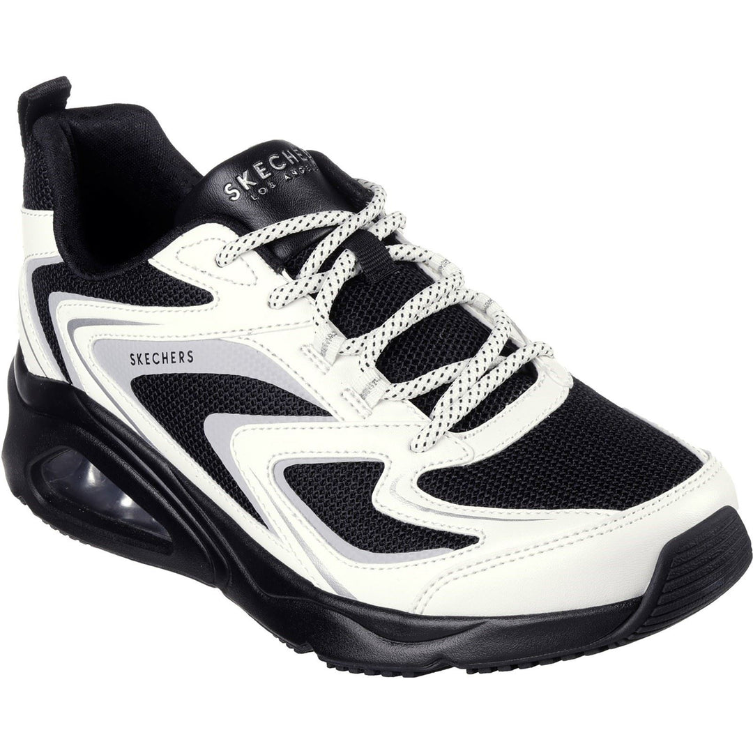 Skechers 177424 Wide Tres Air Uno Street Fl Air Trainers  Black White-3