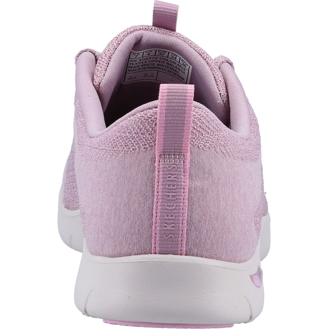 Skechers 104272 Wide Arch Fit Refine Trainers Mauve-5