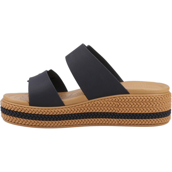 Women's Wide Fit Crocs 209978 Brooklyn Buckle Sandals