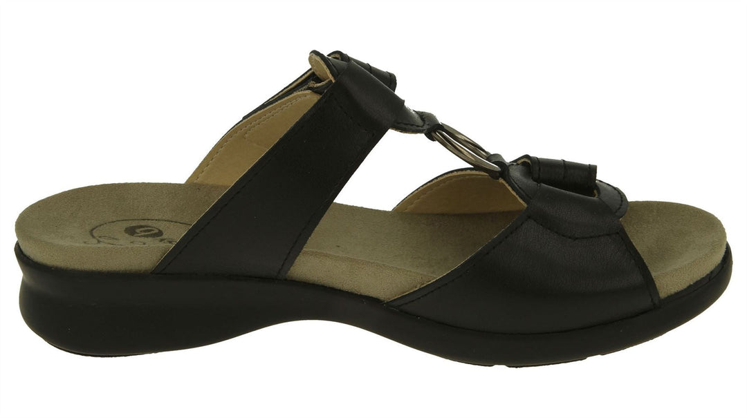 Sandalias DB Scooter Mule de ajuste ancho para mujer