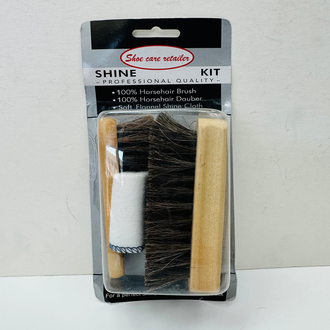 Wide Fit Shoe Shine Brush Kit-1