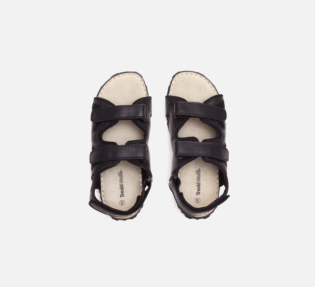 Tredd Well Ashley Black Extra Wide Sandals-4