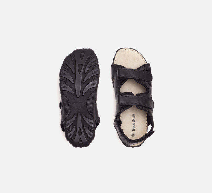 Tredd Well Ashley Black Extra Wide Sandals-7