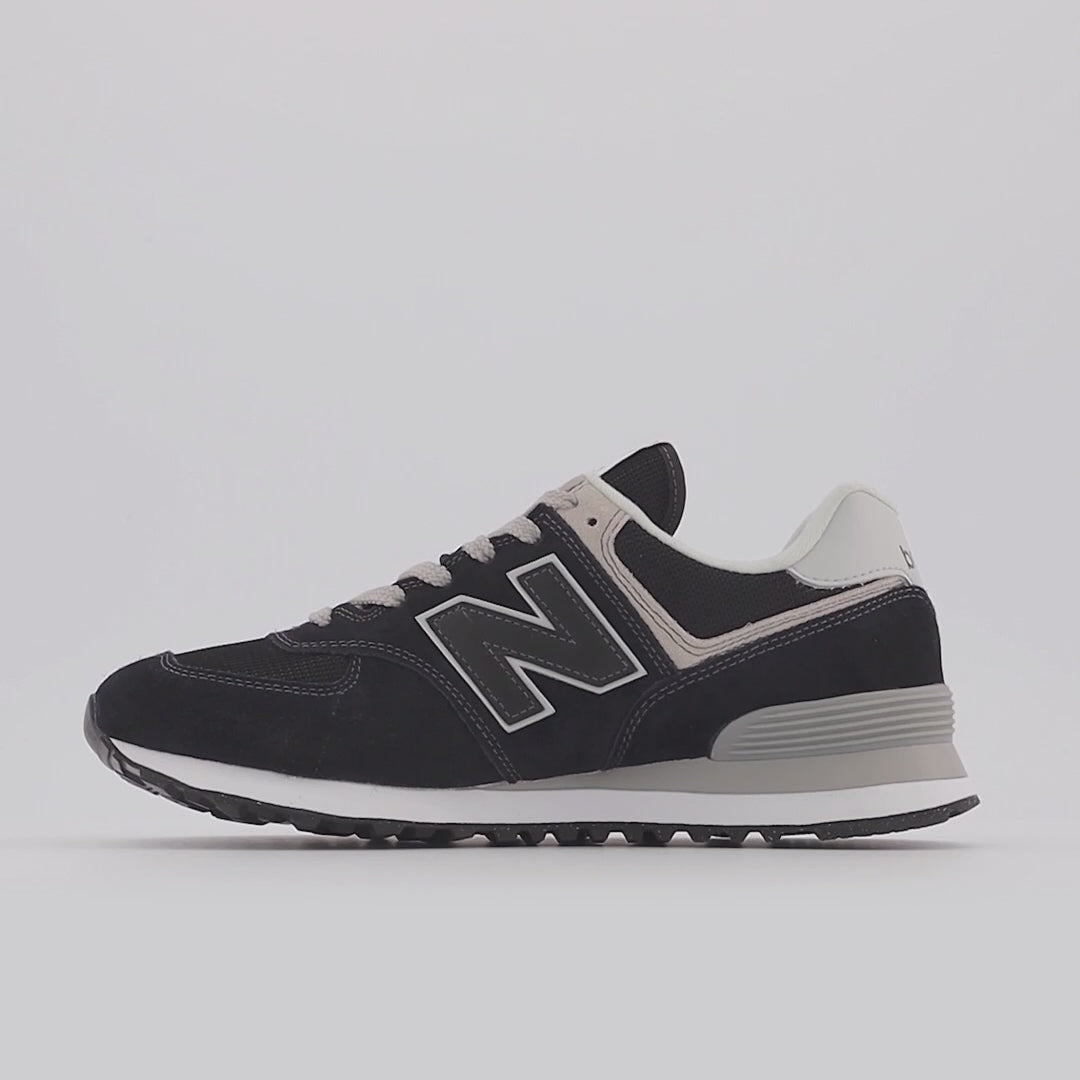 New Balance ML574EVB - Zapatillas de running para mujer - Exclusivo - Negro/Blanco