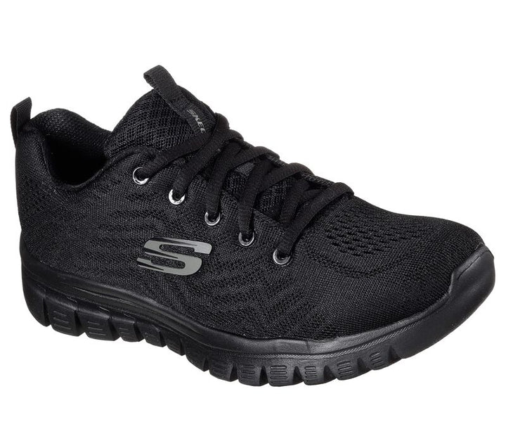 Skechers 12615 Wide Walking Trainers Black-2