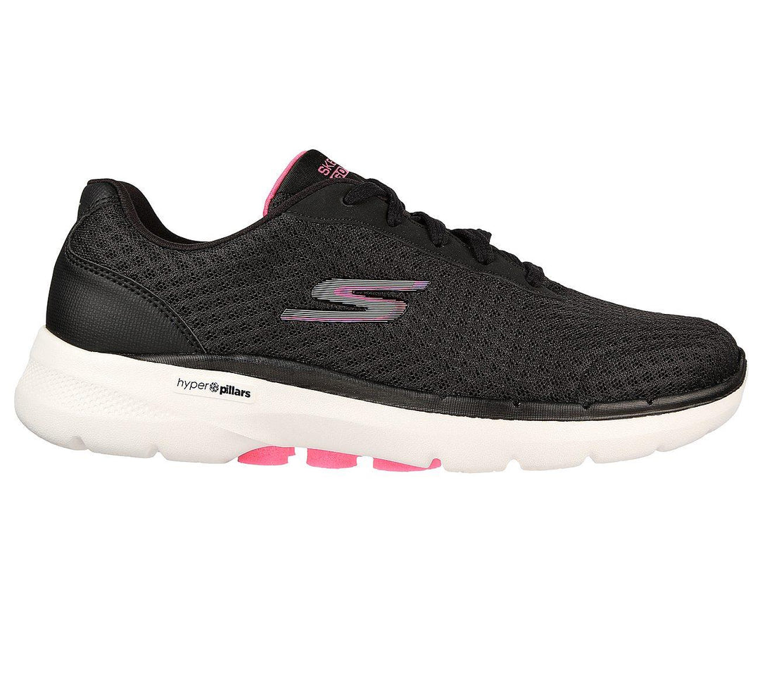 Skechers de corte ancho para mujer 124514 Go Walk 6 Iconic Vision Trainers