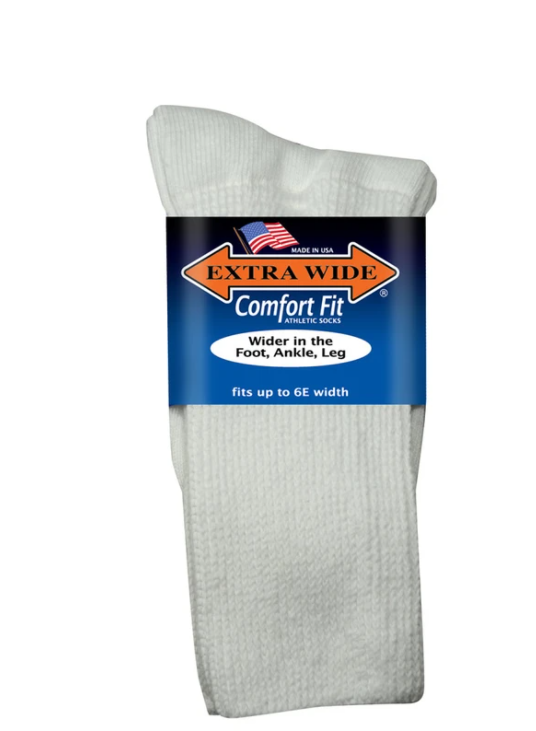 Extra Wide 6000 Comfort Fit Athletic Socks-2