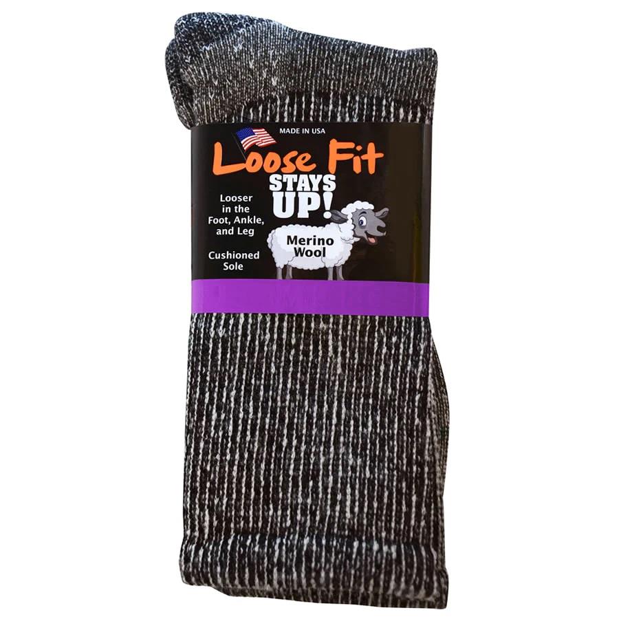 Loose Fit 321 Merino Wool Crew Hiking Socks-1