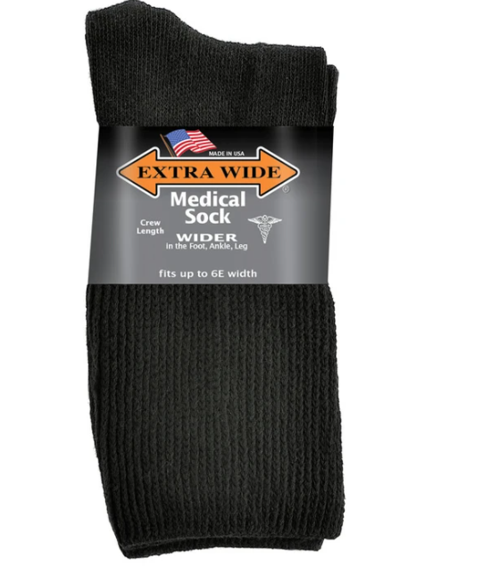 Extra Wide 4850 Medical Crew Socks-1