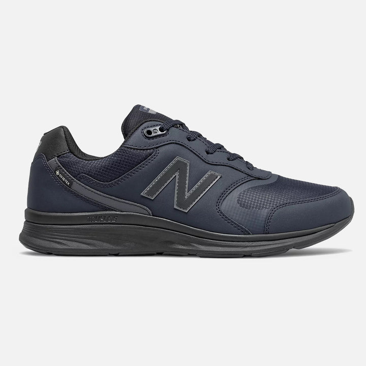 Hombres Wide Fit New Balance MW880GD4 Impermeable Walking Navy Trainers