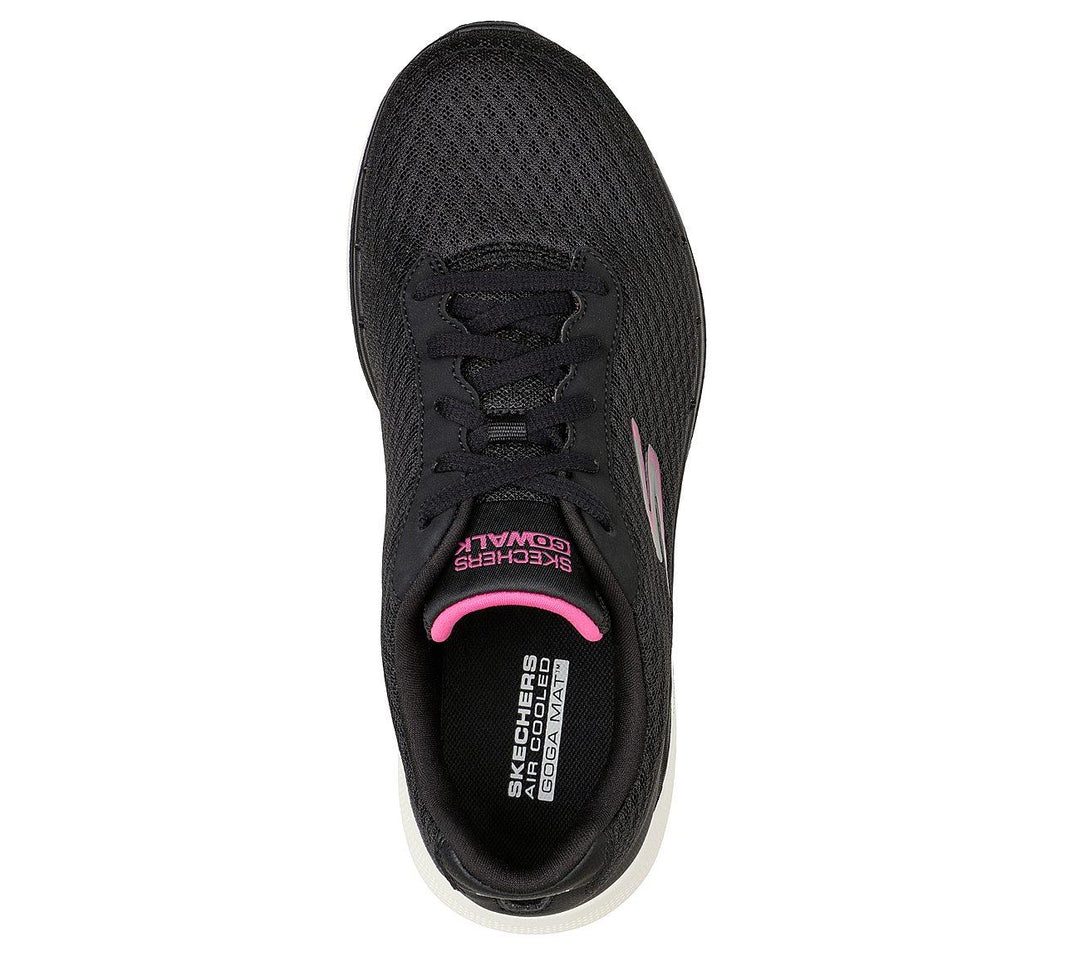 Skechers de corte ancho para mujer 124514 Go Walk 6 Iconic Vision Trainers